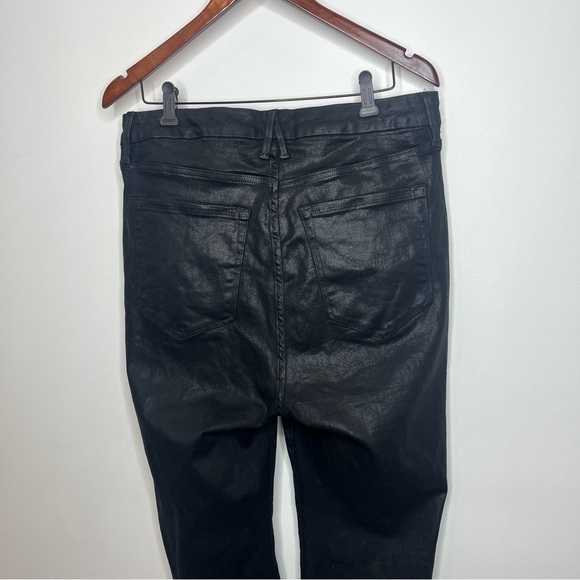Good American Women's Size 16 Black Good Legs Coated Skinny Jean High Rise 28" - Picture 5 of 11